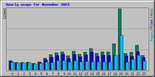 Hourly usage for November 2023