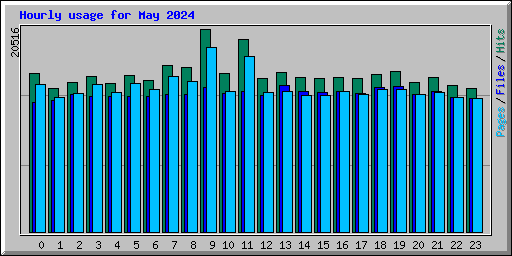 Hourly usage for May 2024